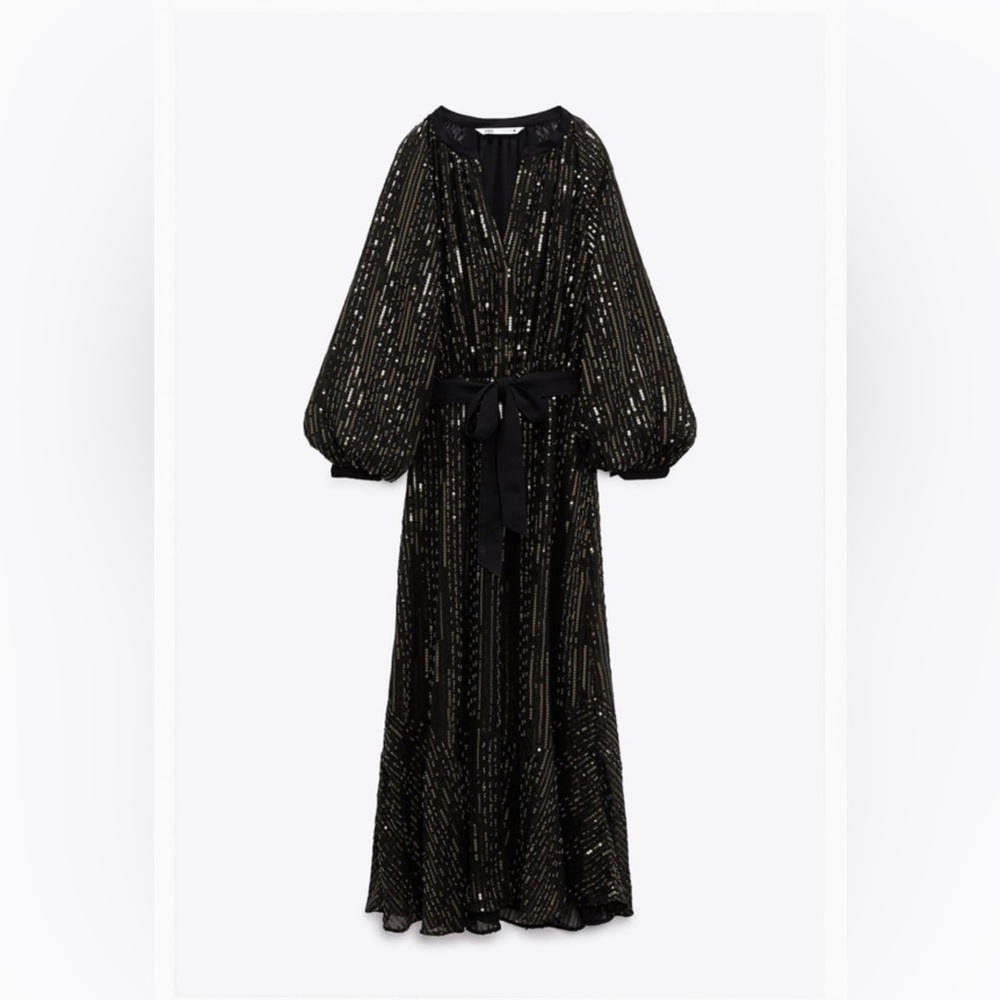 Sequin black dress